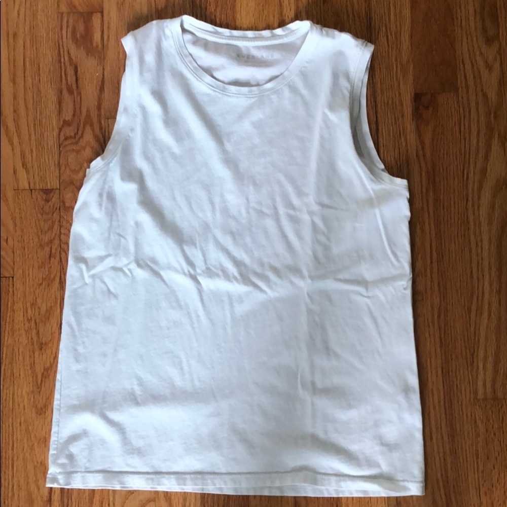 Everlane white muscle tank